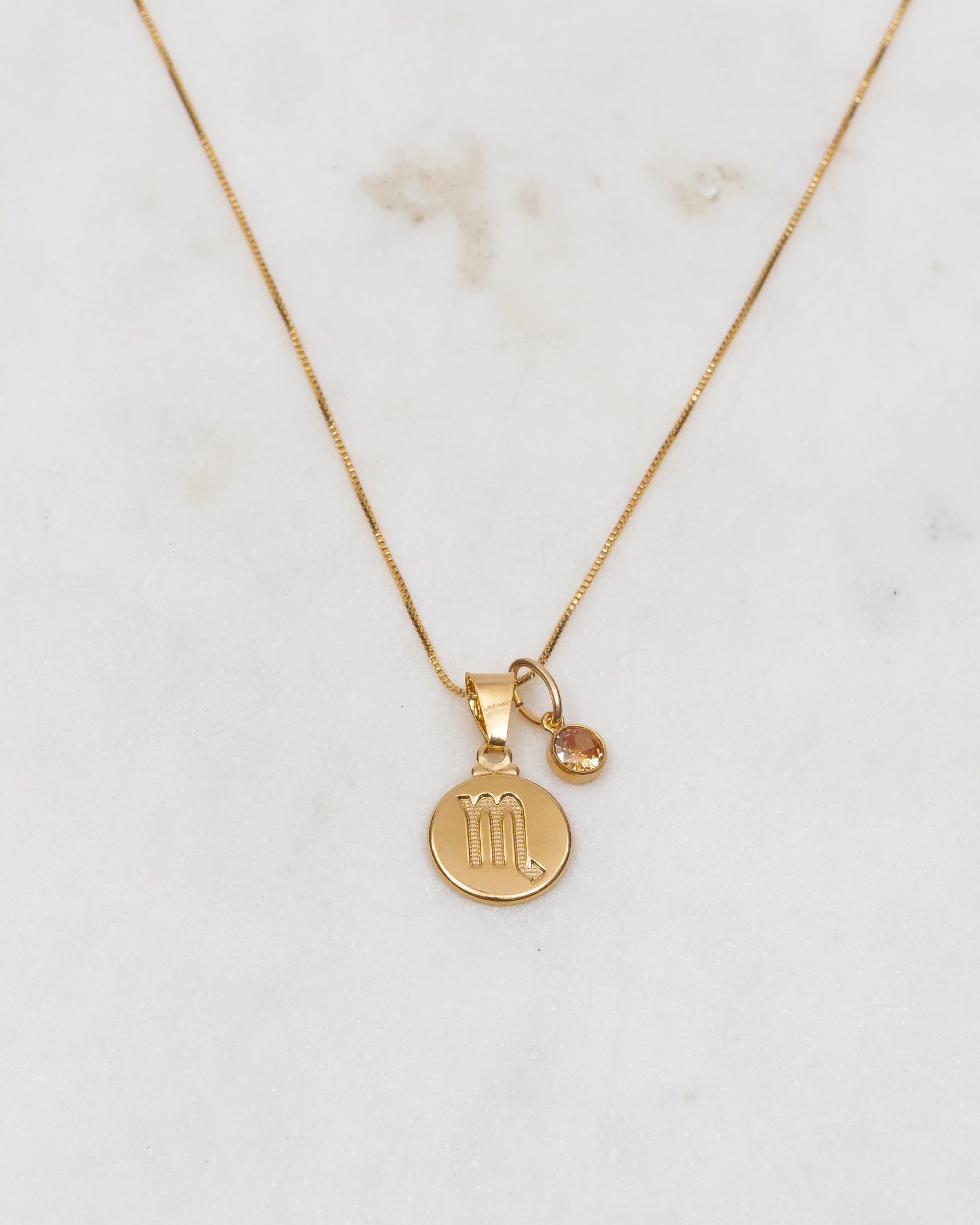 Scorpio Zodiac Necklace ERIJEWELRY