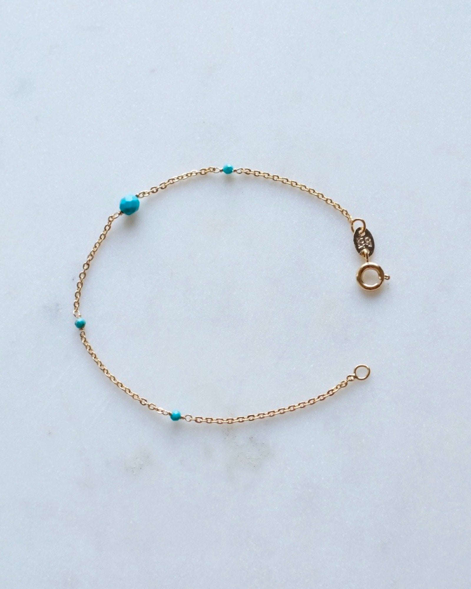 Turquoise beaded bracelet ERIJEWELRY
