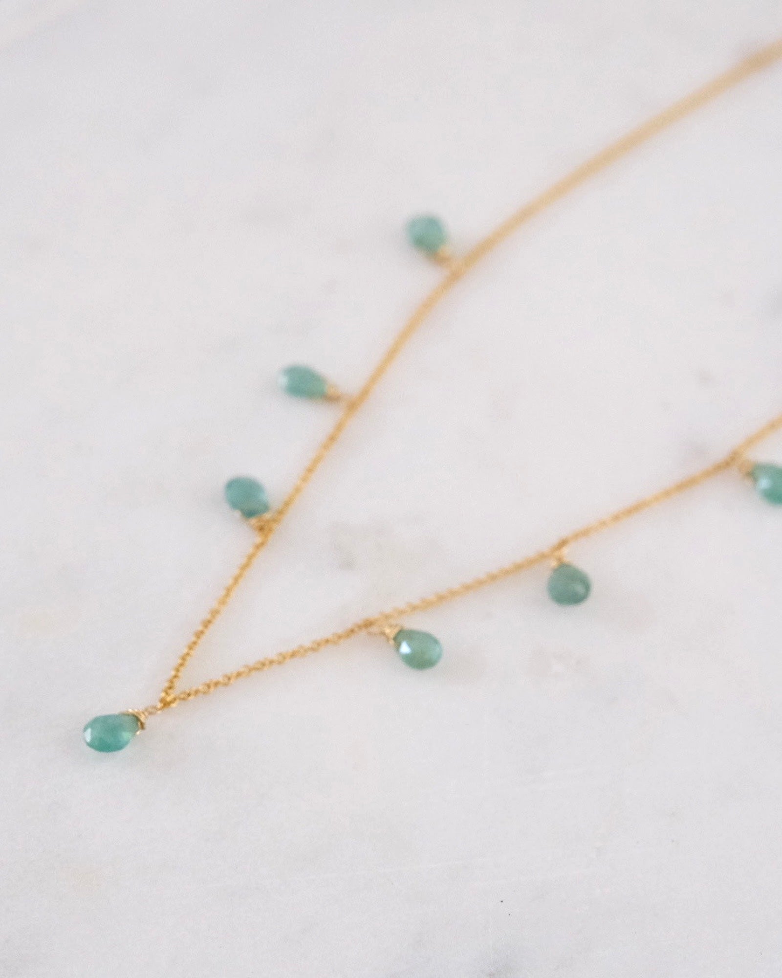 Light Emerald princess necklace ERIJEWELRY