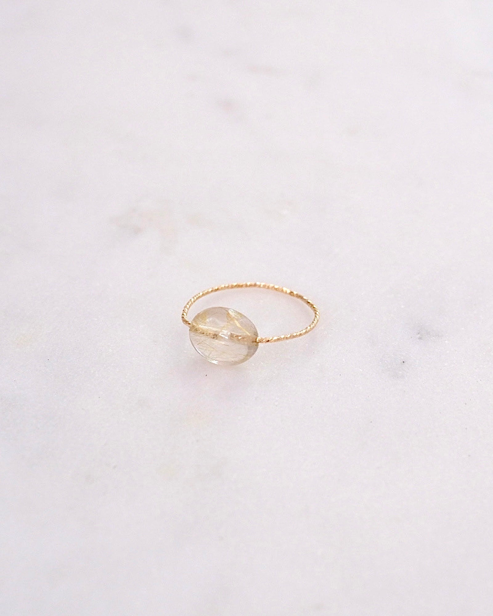 Rutile Quartz Daily Serenity Ring ERIJEWELRY