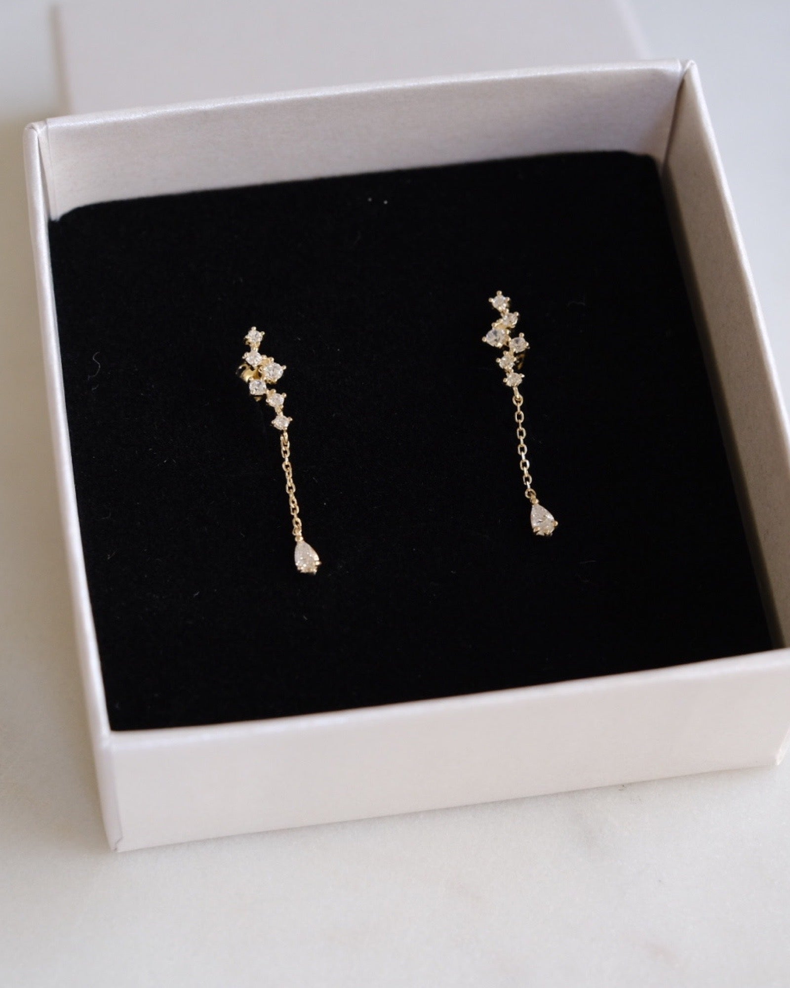 Pear dangle stud earrings ERIJEWELRY
