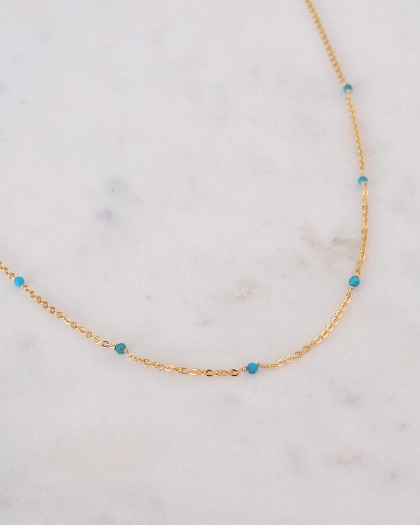 Turquoise beaded necklace ERIJEWELRY