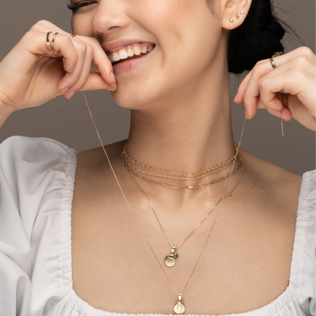 Libra Zodiac Necklace ERIJEWELRY