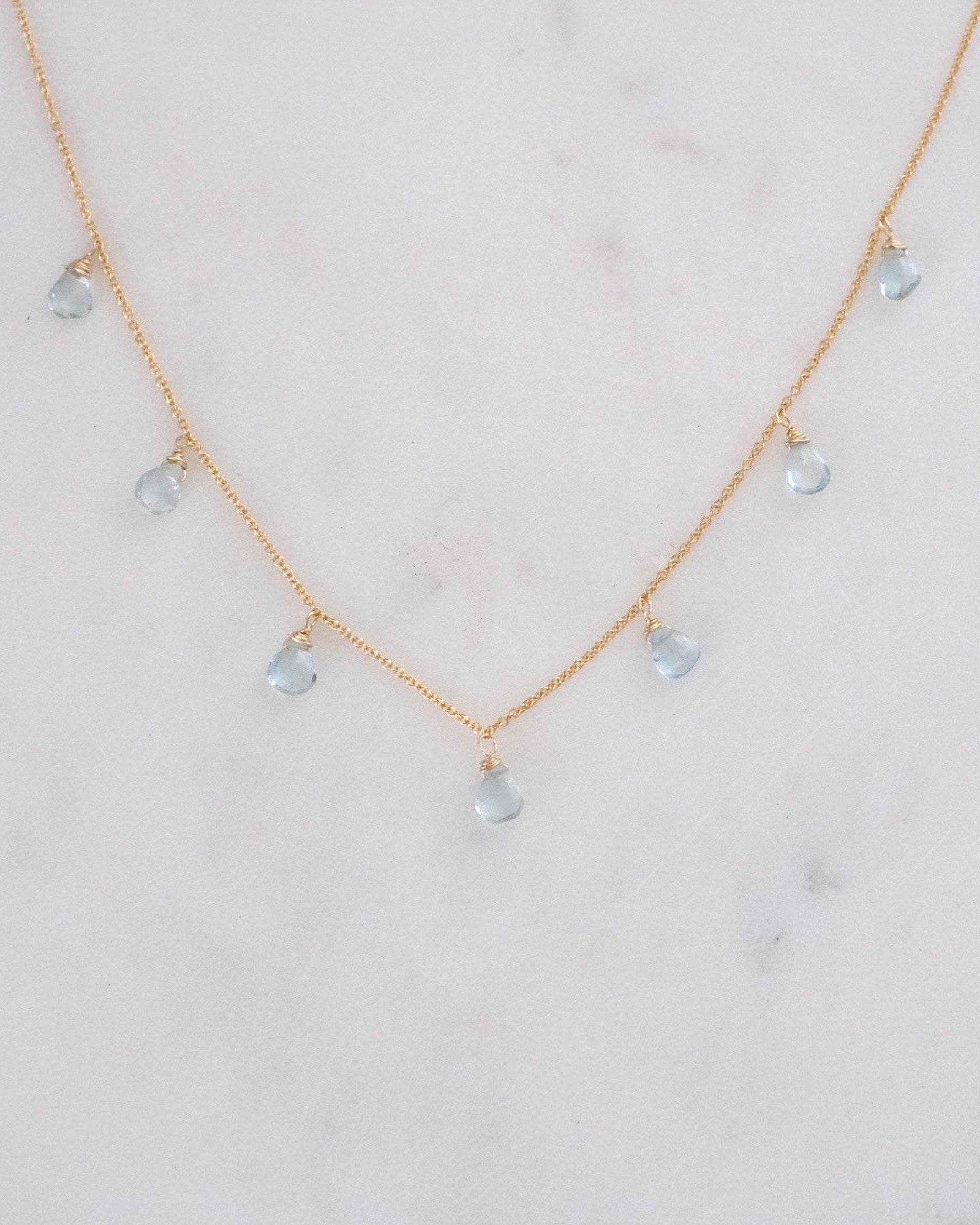 Aquamarine Princess Necklace ERIJEWELRY
