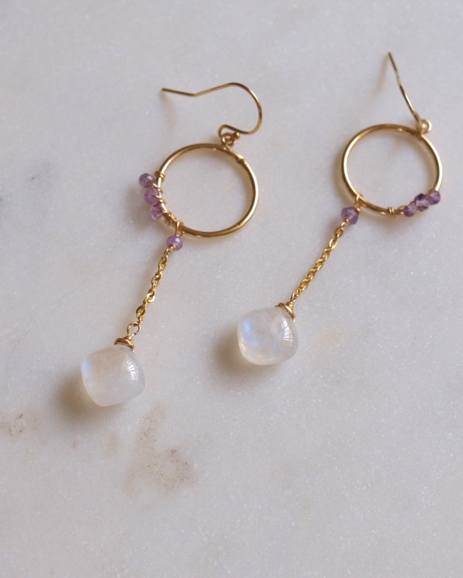 Fiona moonstone earrings ERIJEWELRY