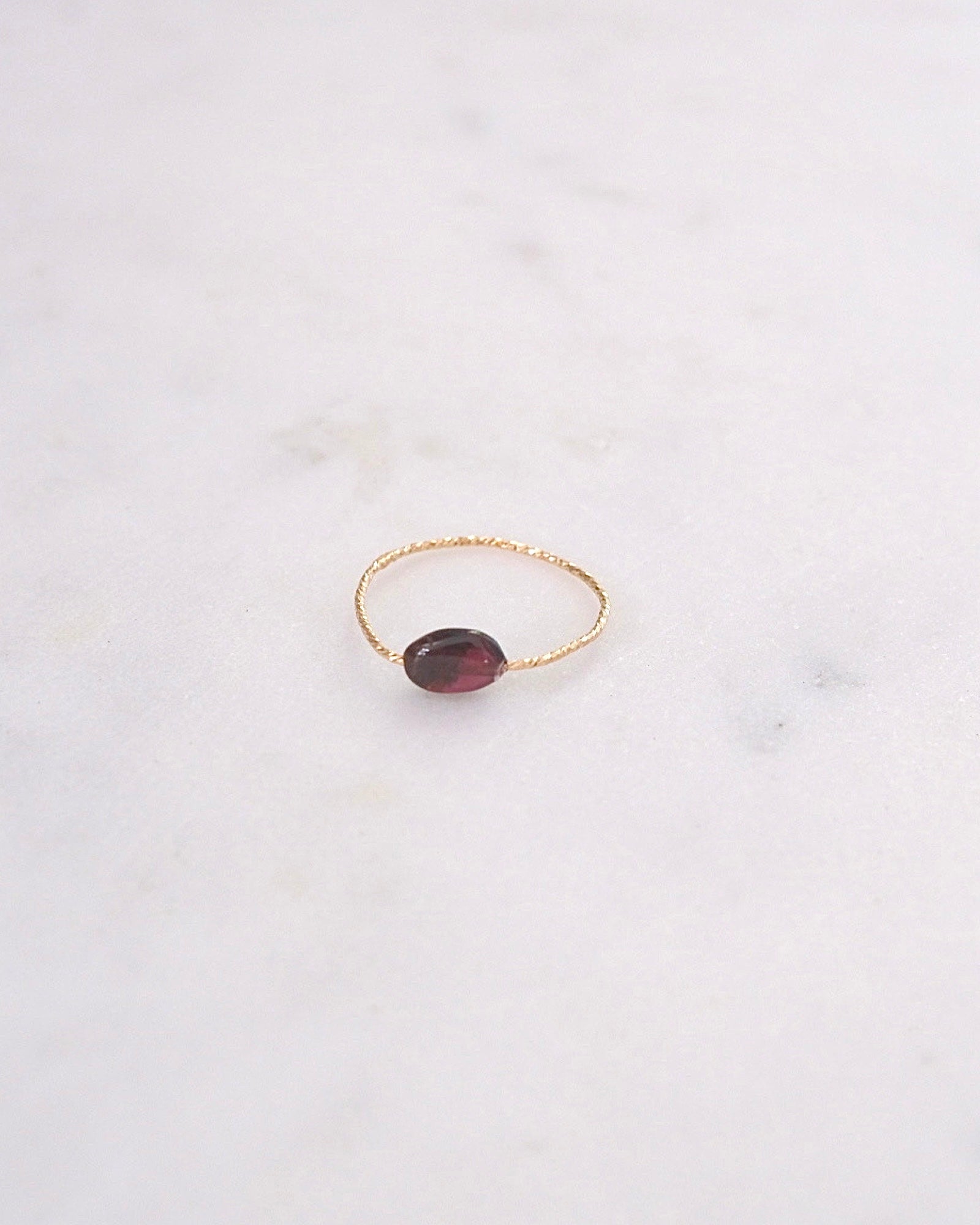 Garnet Daily Serenity Ring ERIJEWELRY