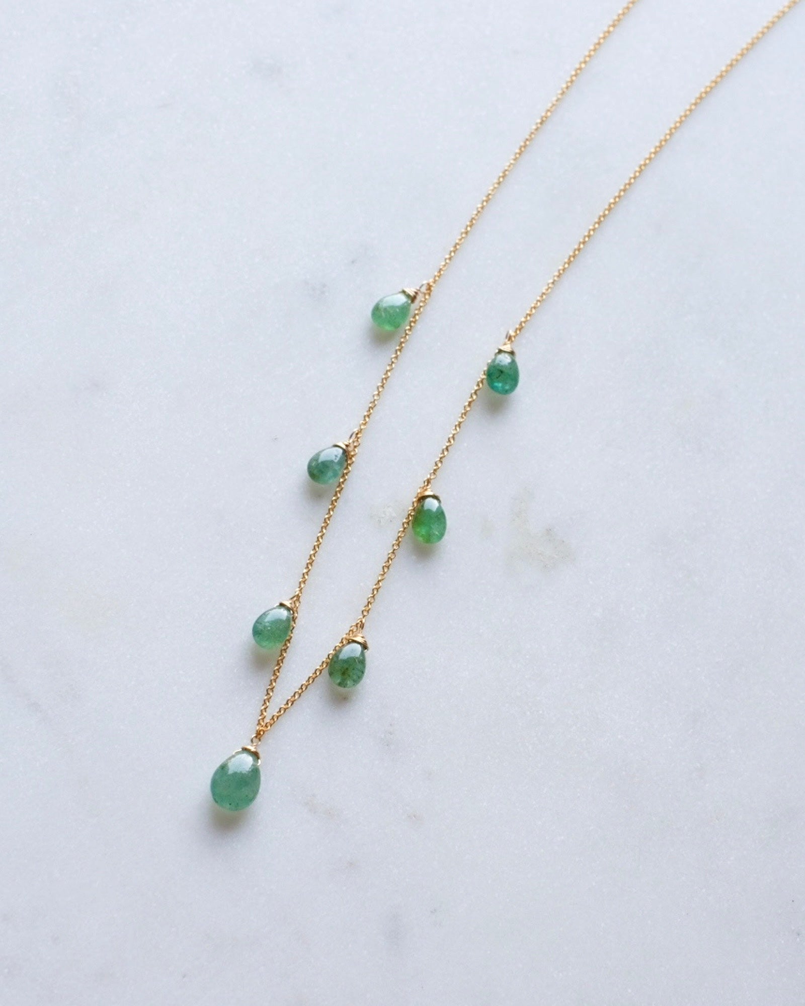 Gorgeous Emerald princess necklace ERIJEWELRY
