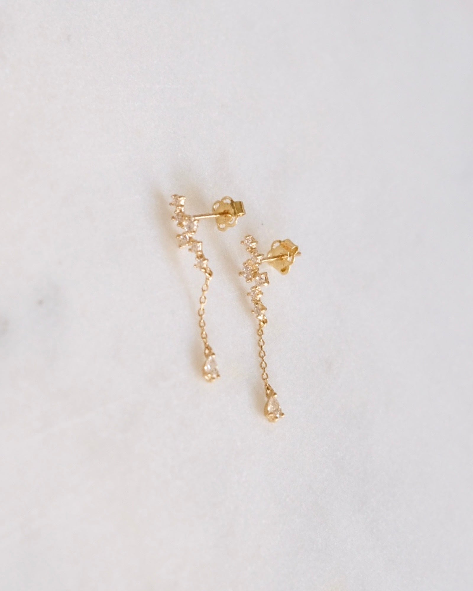 Pear dangle stud earrings ERIJEWELRY