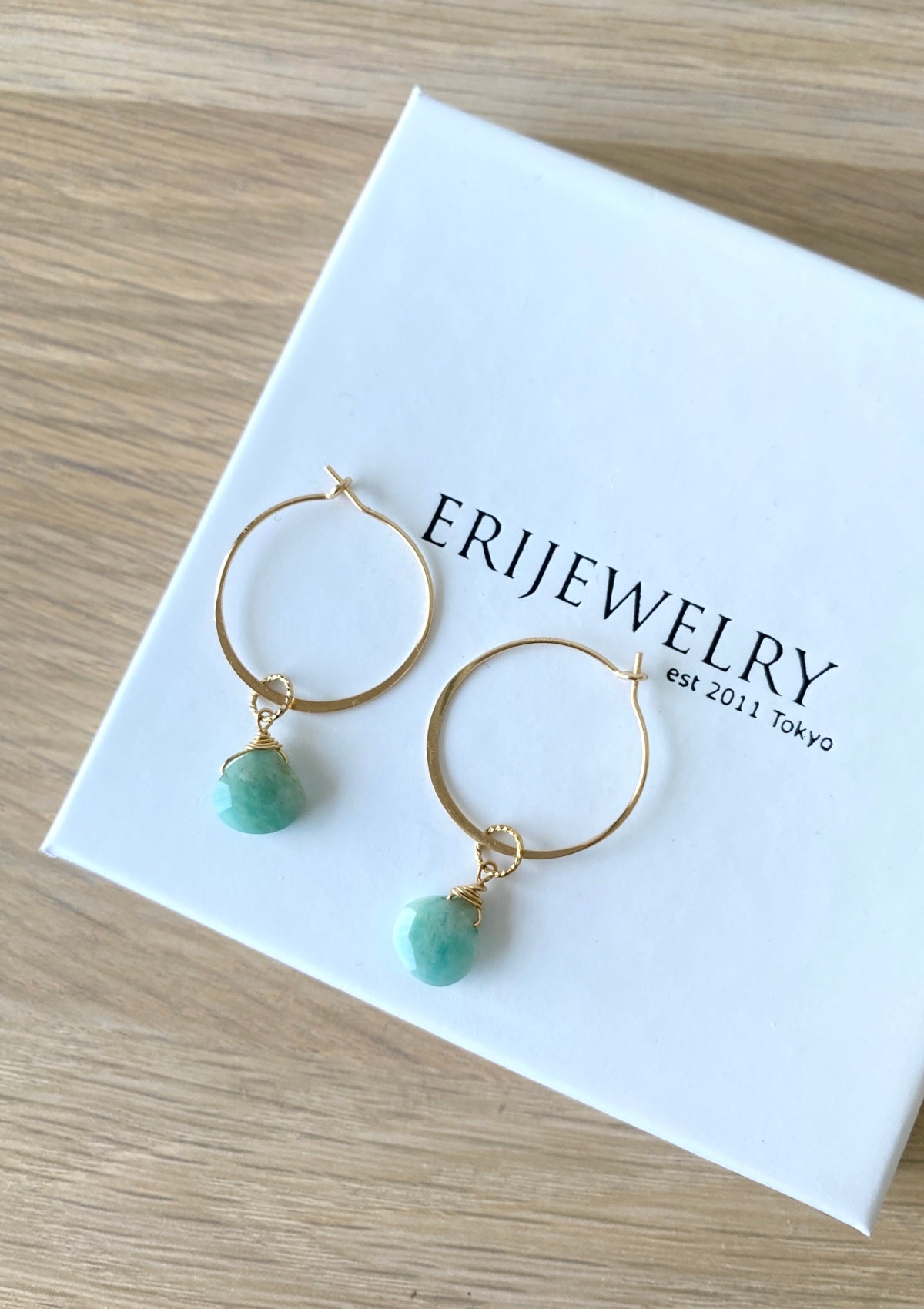 Your Own Gem Hoop Earrings ERIJEWELRY
