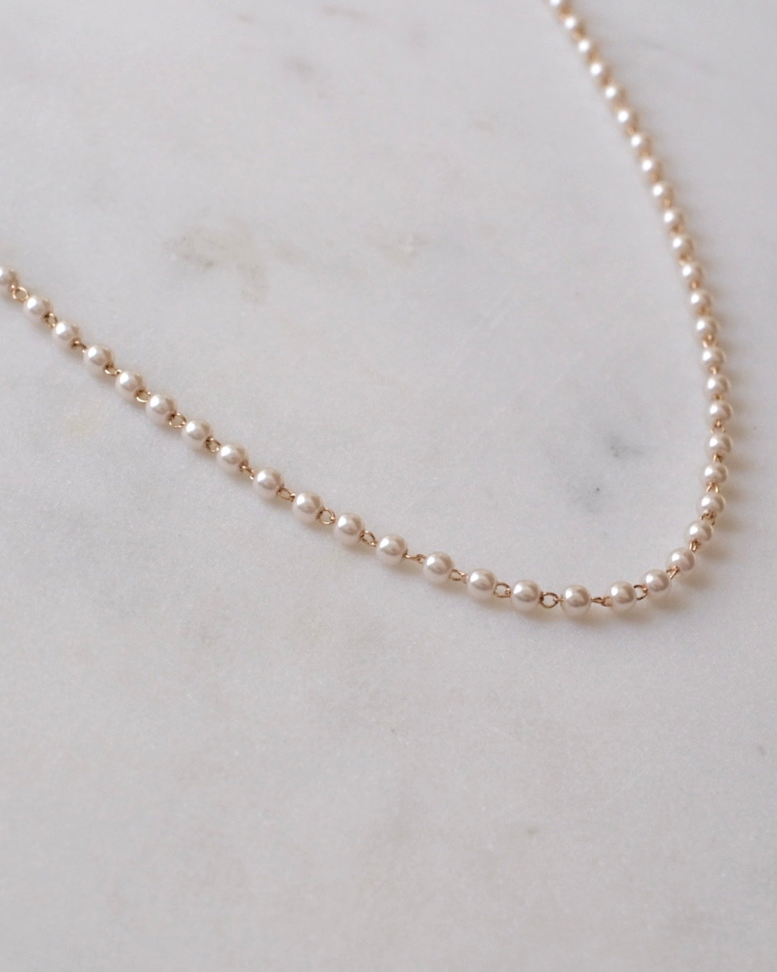 Petite Shell Pearl Necklace ERIJEWELRY