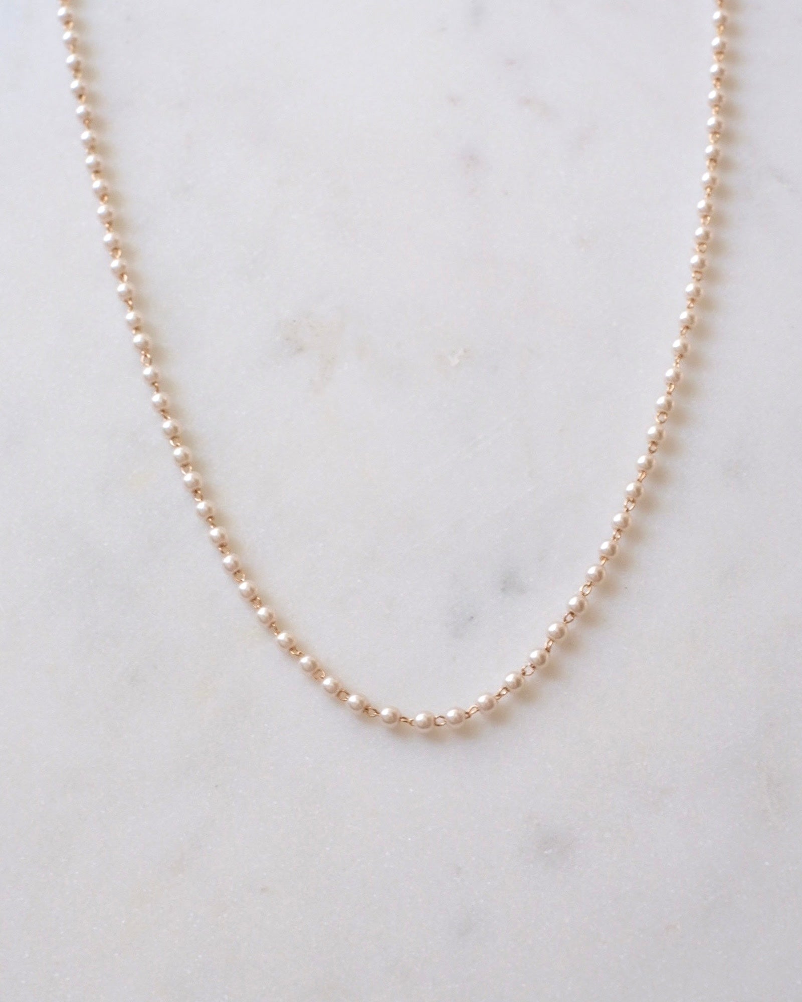 Petite Shell Pearl Necklace ERIJEWELRY