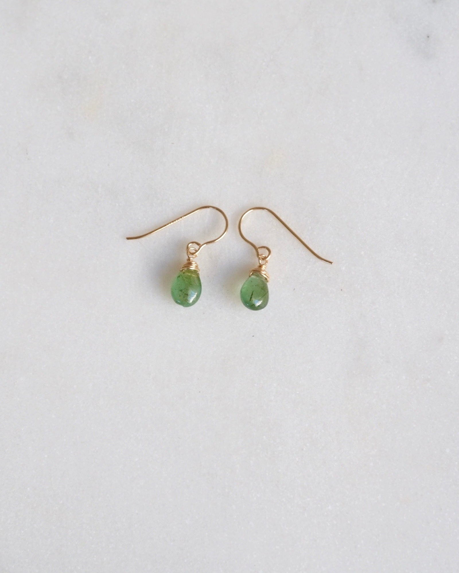 Mini emerald earrings ERIJEWELRY