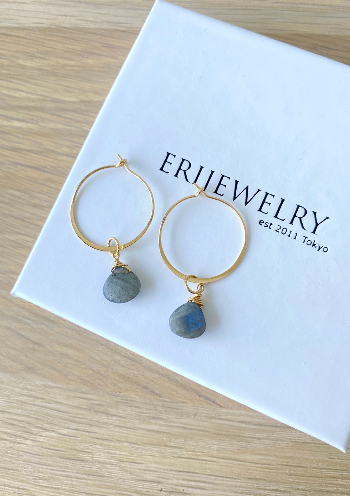 Your Own Gem Hoop Earrings ERIJEWELRY
