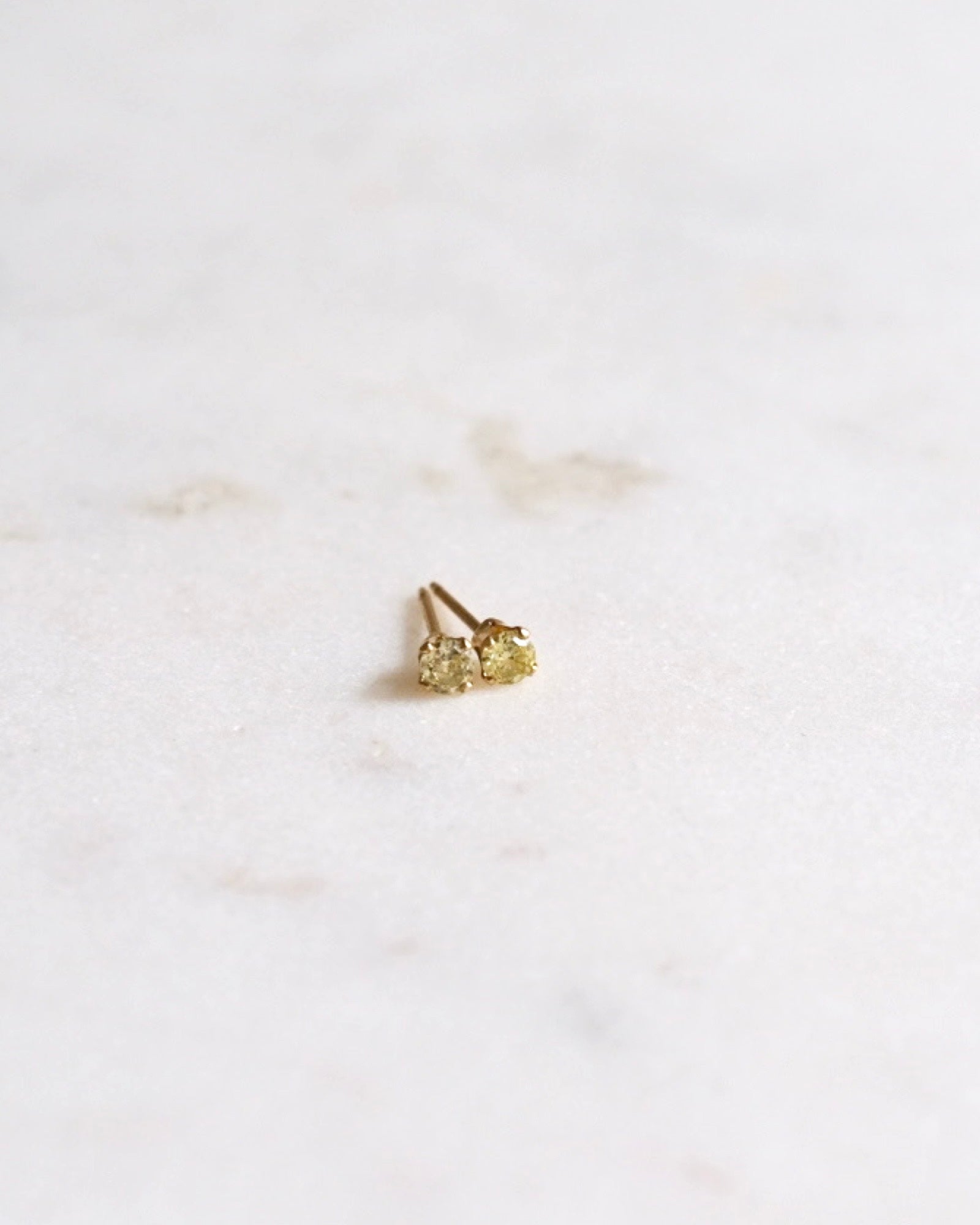 Petite peridot stud earrings ERIJEWELRY