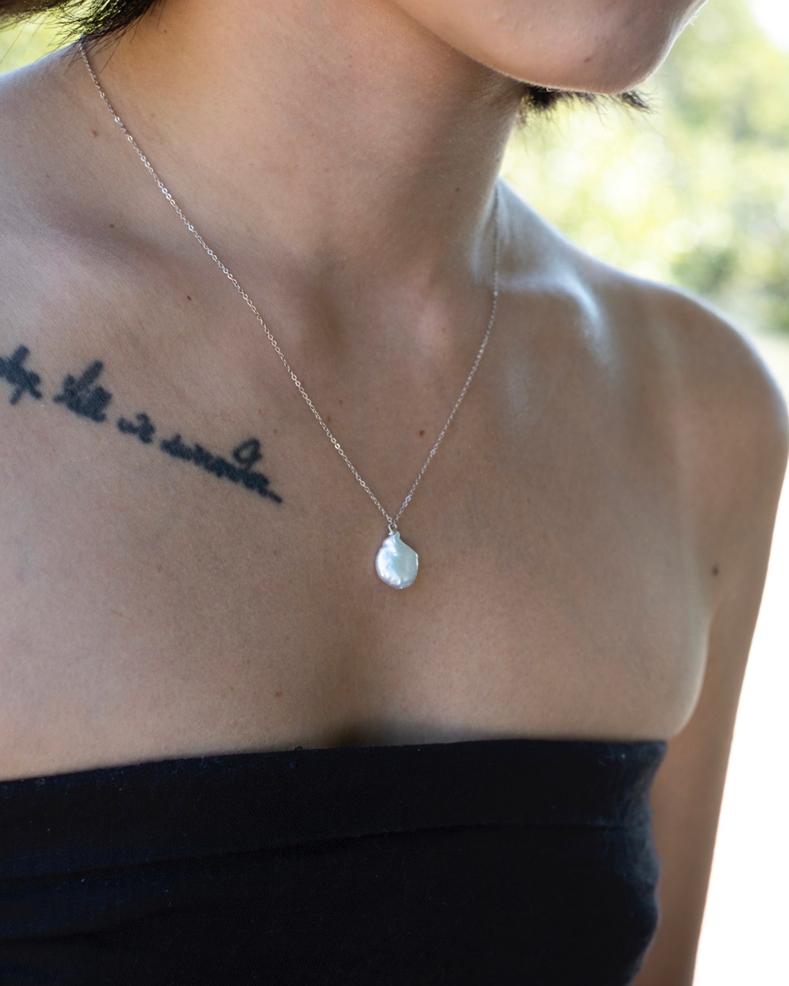 Keshi Pearl Necklace ERIJEWELRY
