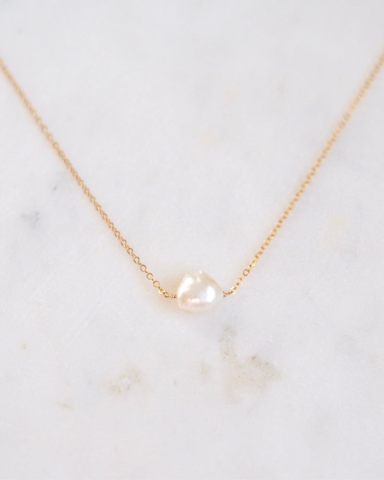 Keshi point necklace ERIJEWELRY