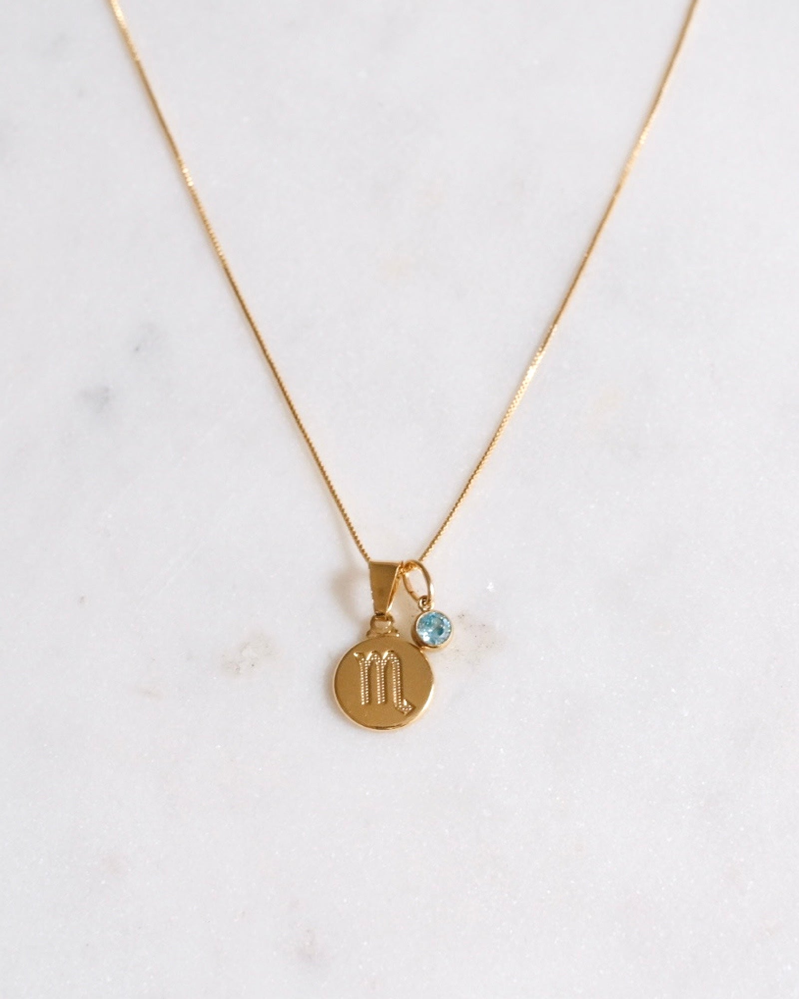 Scorpio Zodiac Necklace ERIJEWELRY