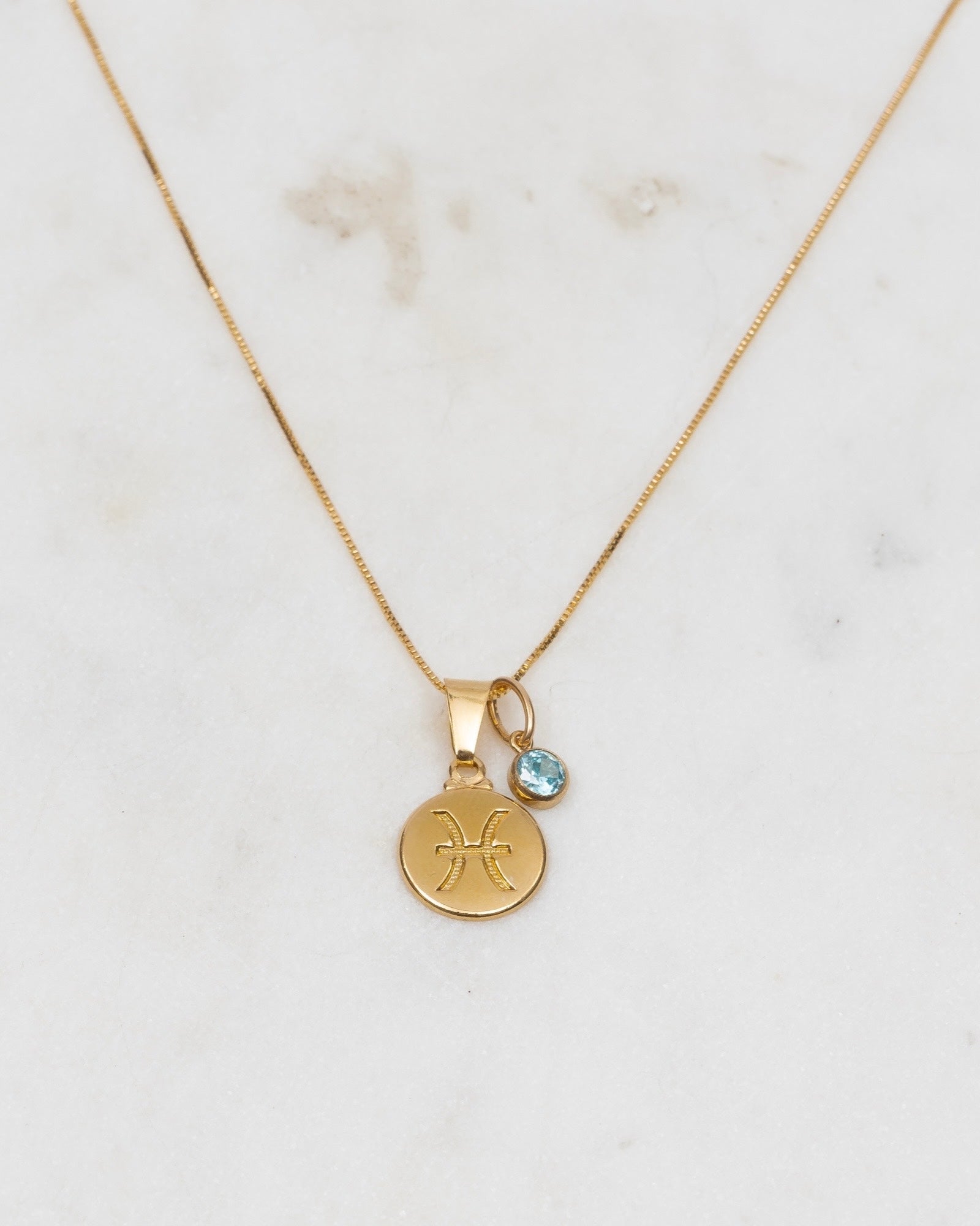 Pisces Zodiac Necklace ERIJEWELRY