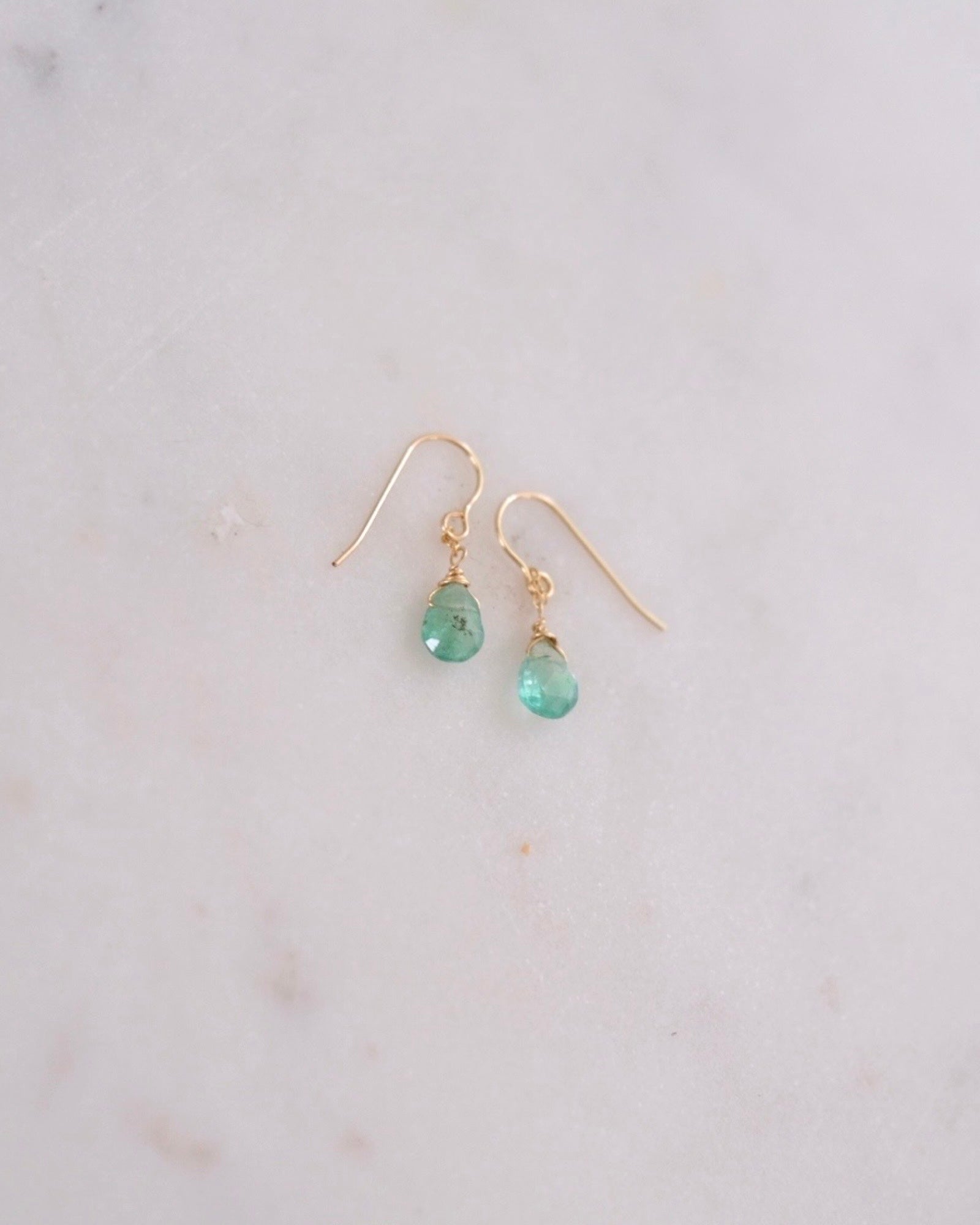 Emerald light green earrings ERIJEWELRY
