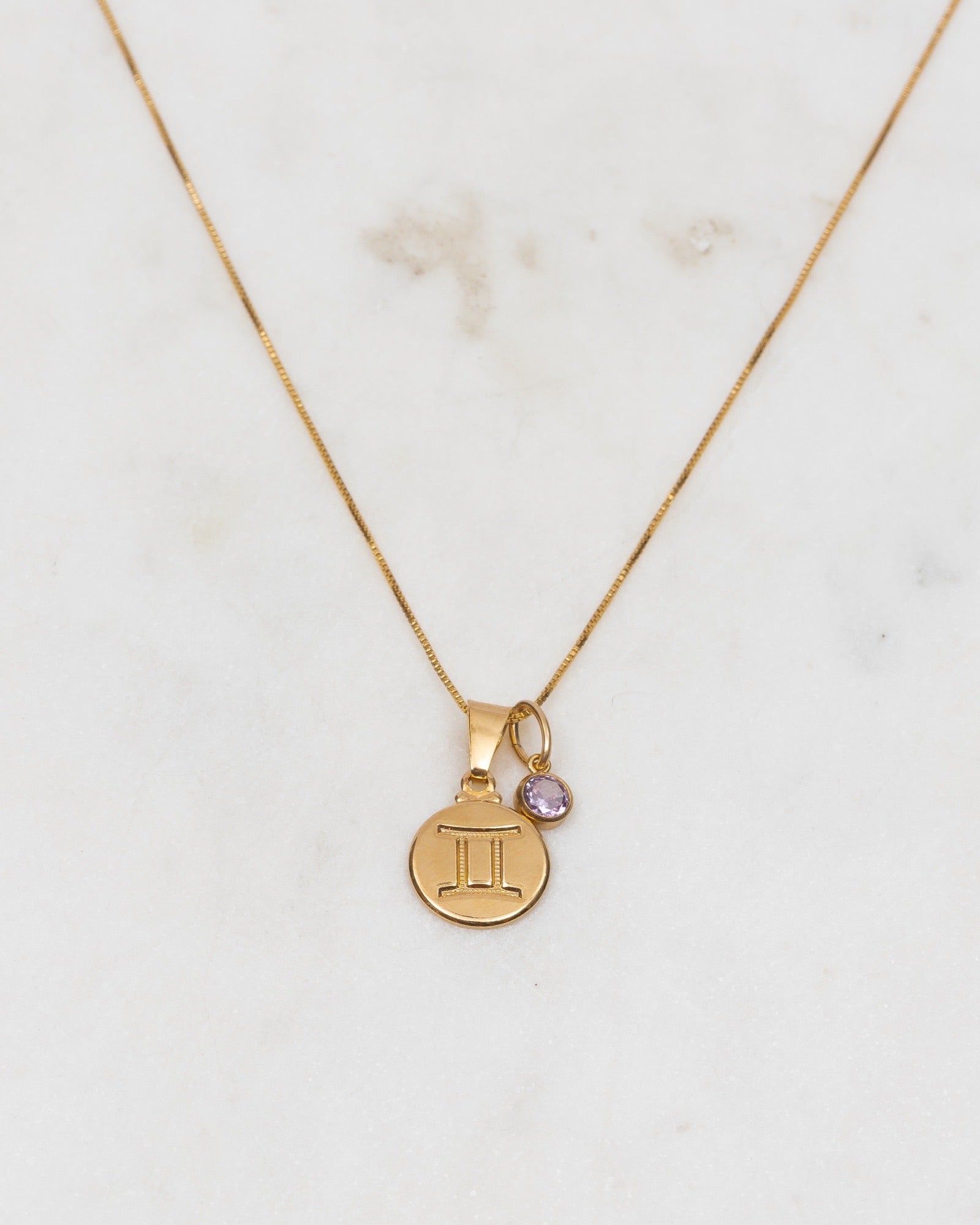 Gemini Zodiac Necklace ERIJEWELRY