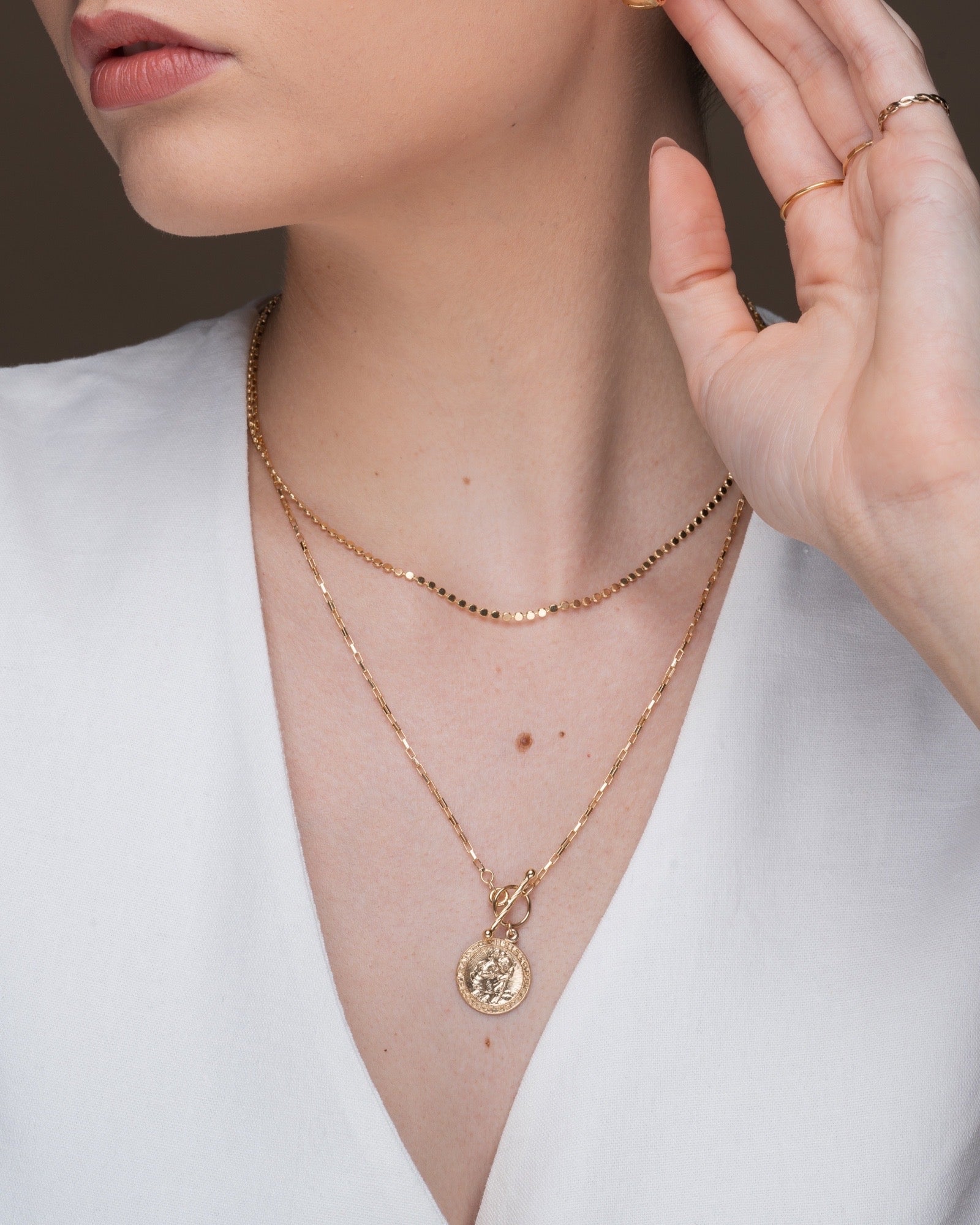 St Christopher lock necklace ERIJEWELRY