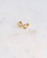 14K Marquise Crescent stud earrings - ERIJEWELRY