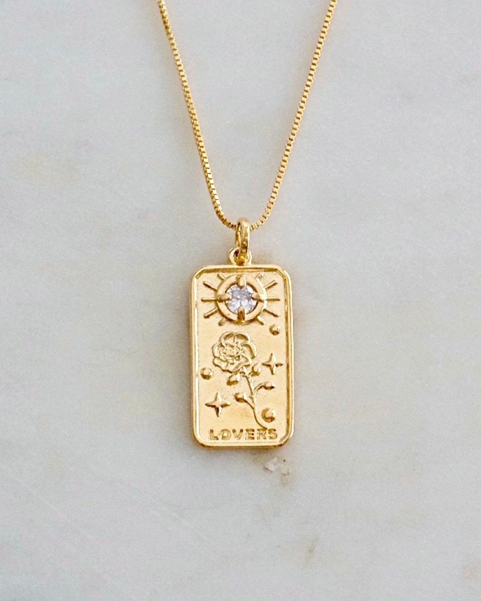 The Lovers Tarot Necklace