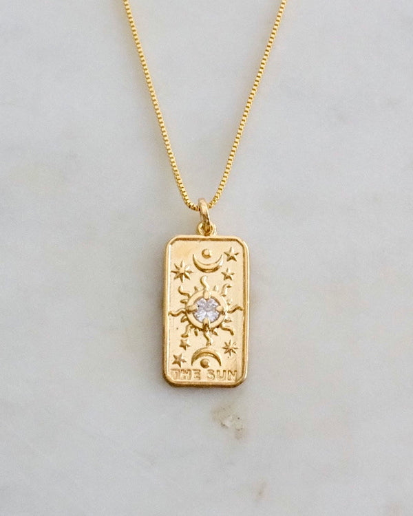 The Sun Tarot Necklace