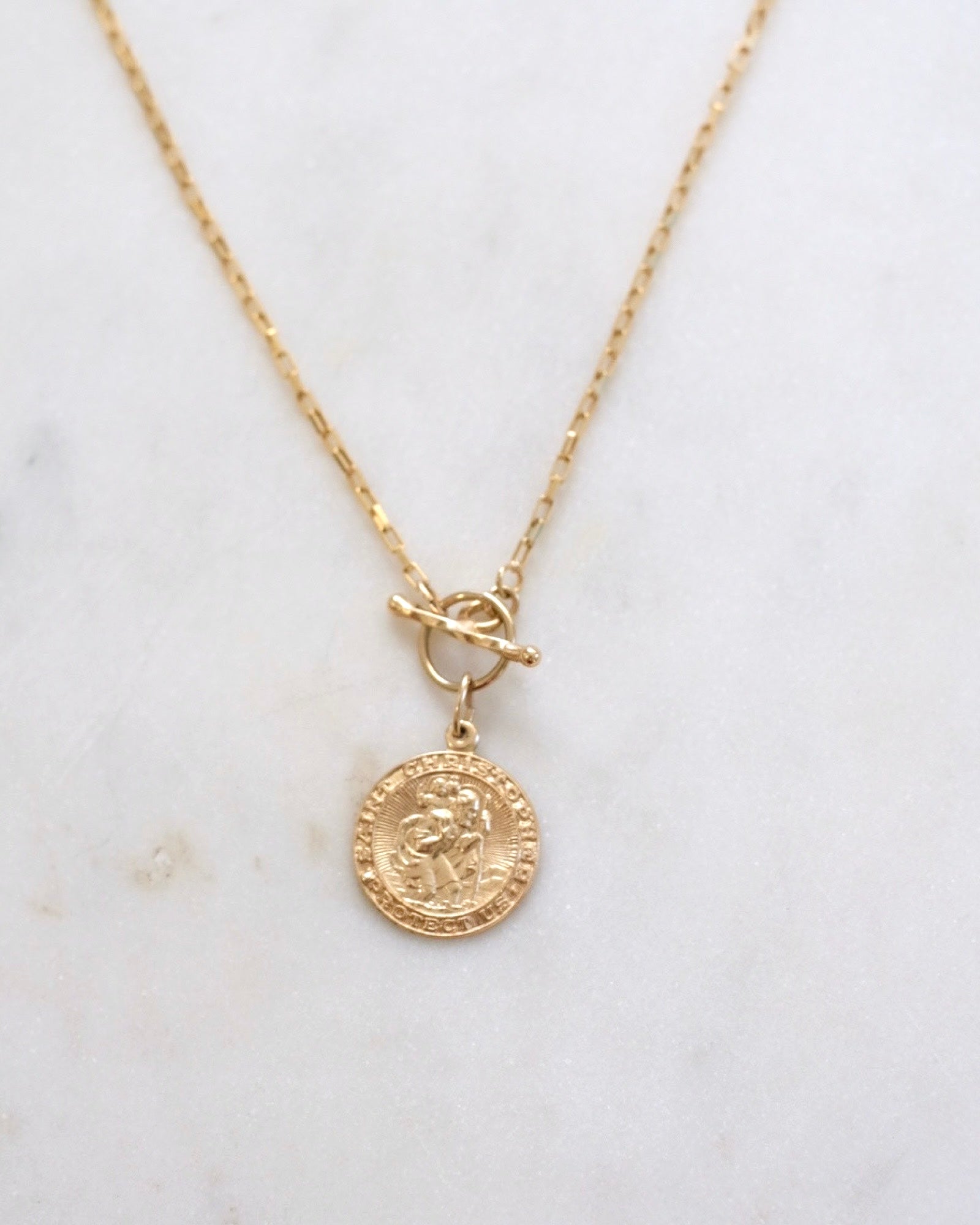 St Christopher lock necklace ERIJEWELRY