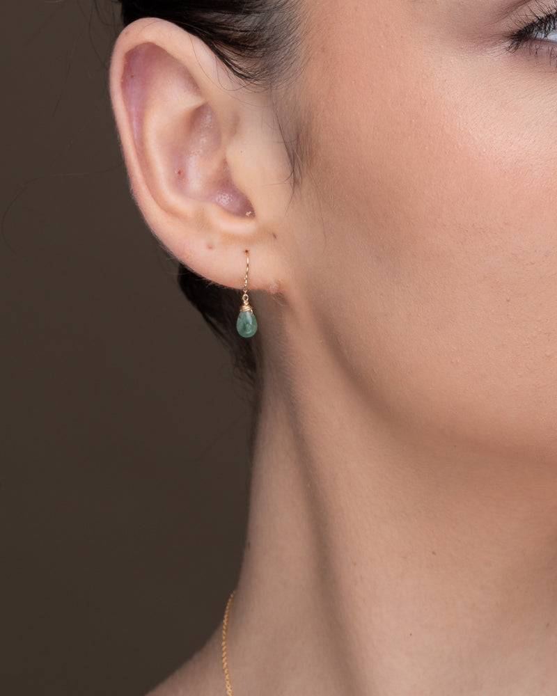Emerald deep green Earrings