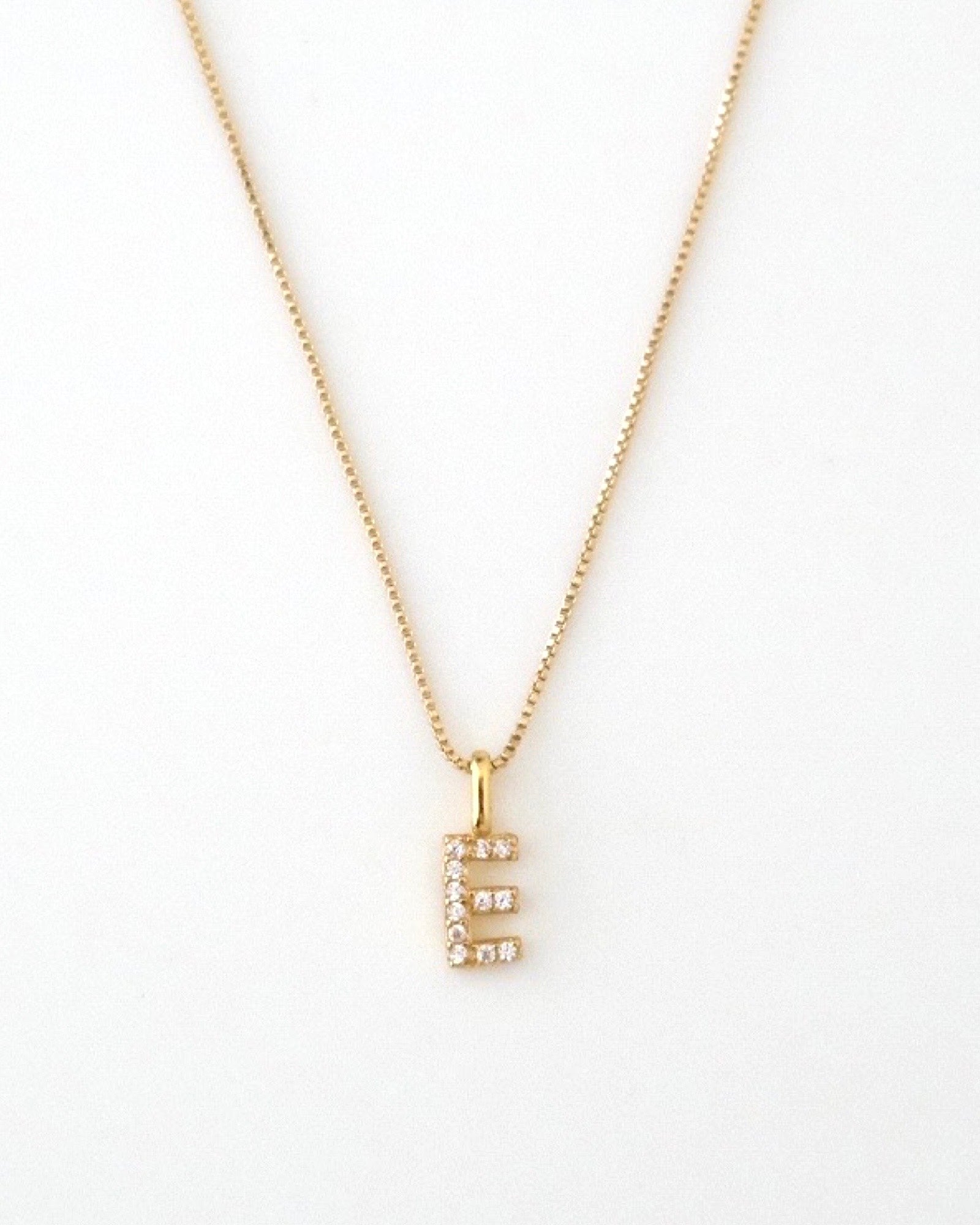 A-Z Pave Initial necklaces