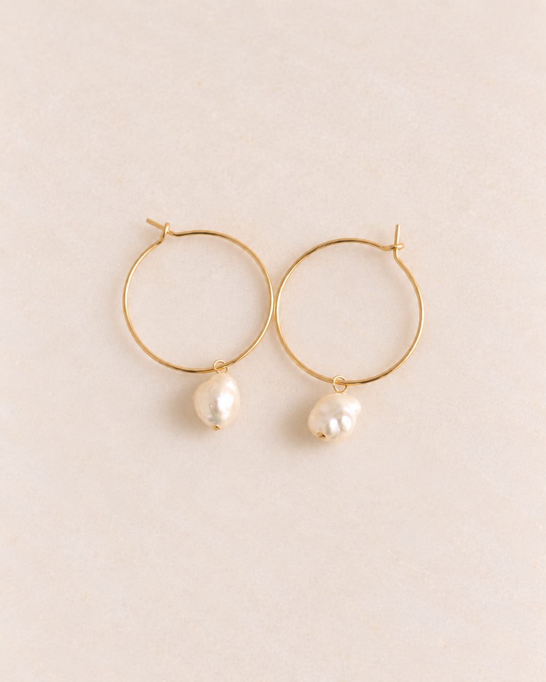 Petite Keshi Classic Hoop Earrings