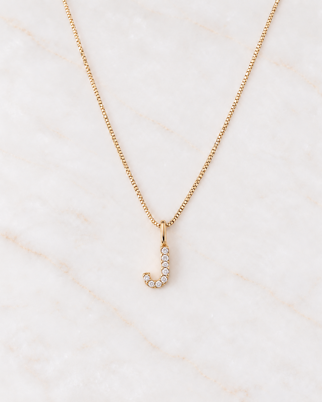 A-Z Pave Initial necklaces