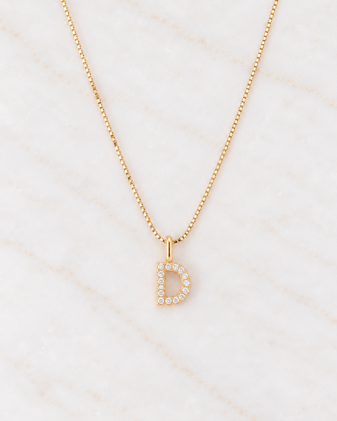 A-Z Pave Initial necklaces