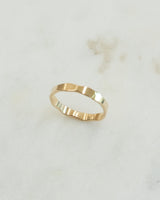 Thick Hammered Ring