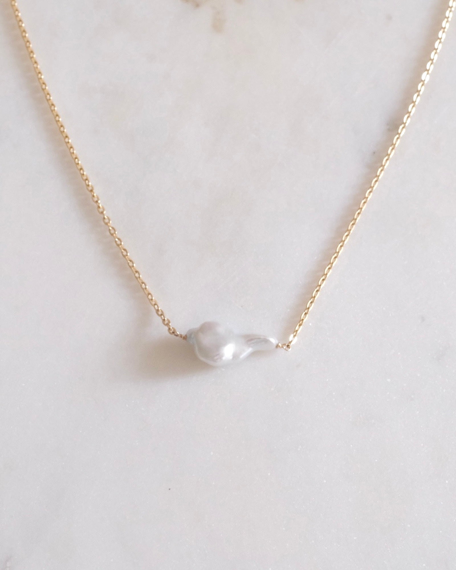 Luna keshi pearl necklace