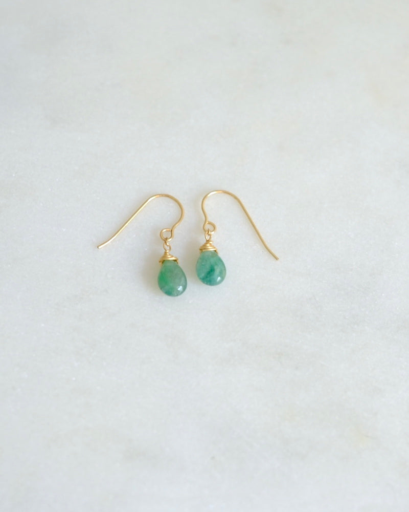 Emerald deep green Earrings