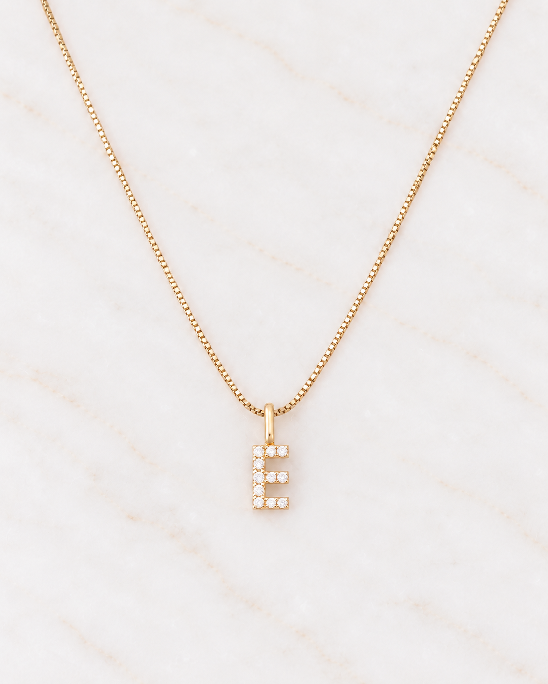 A-Z Pave Initial necklaces
