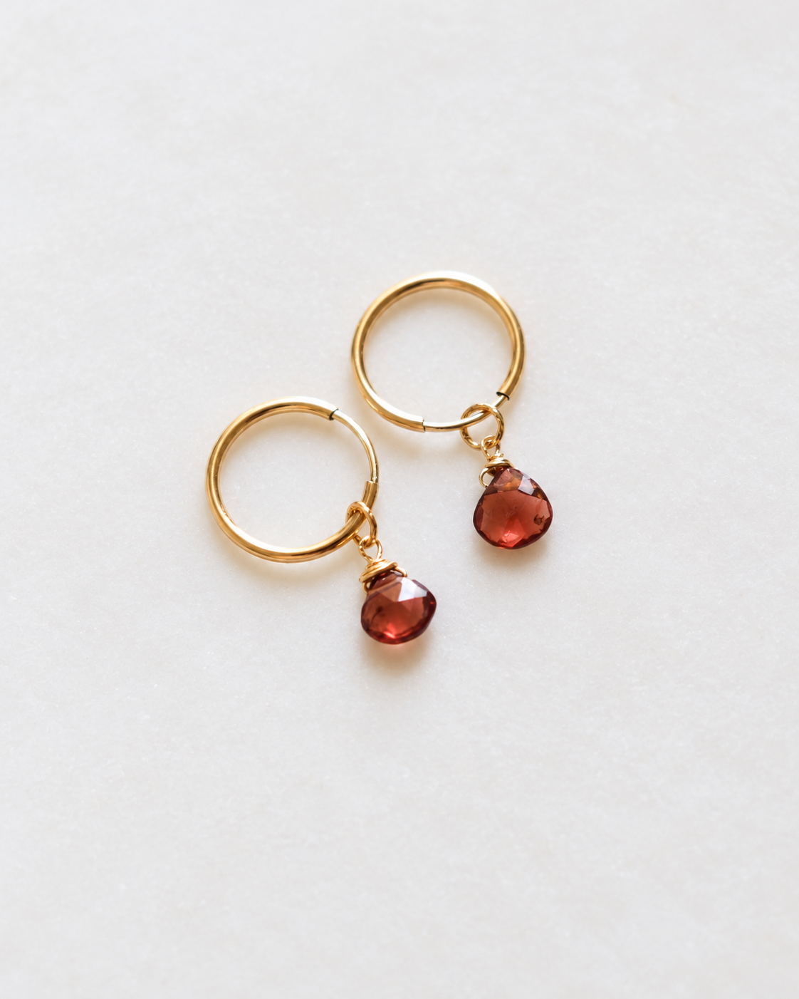 Garnet Infinity hoops