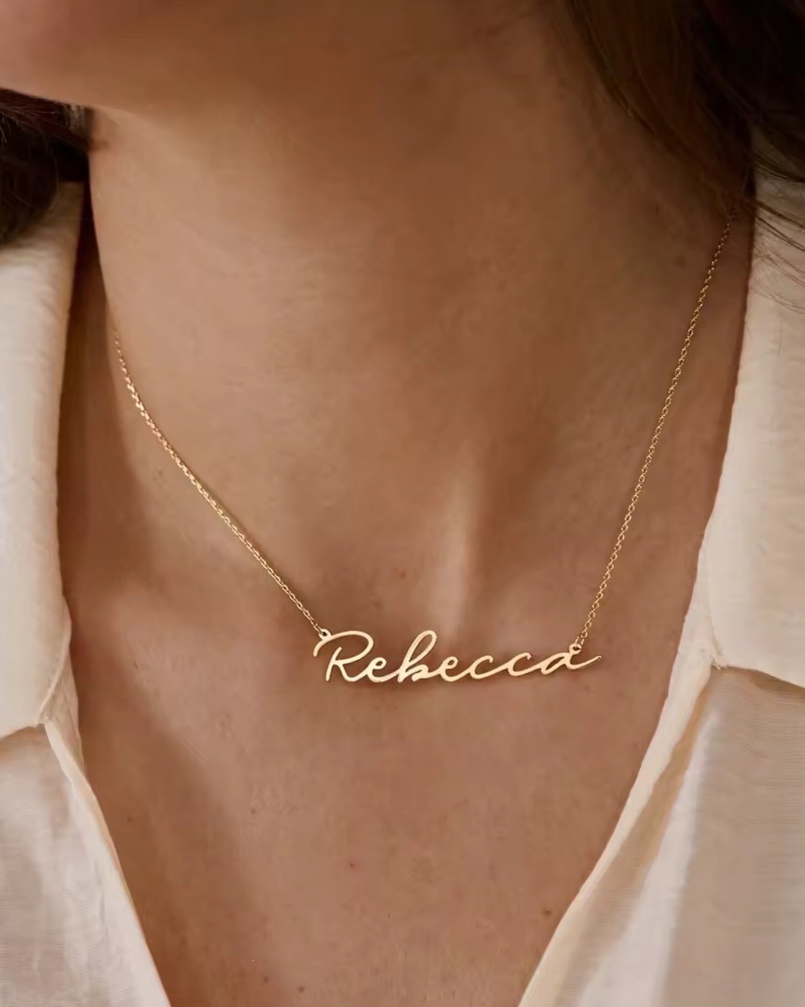 Custom Name plate necklace