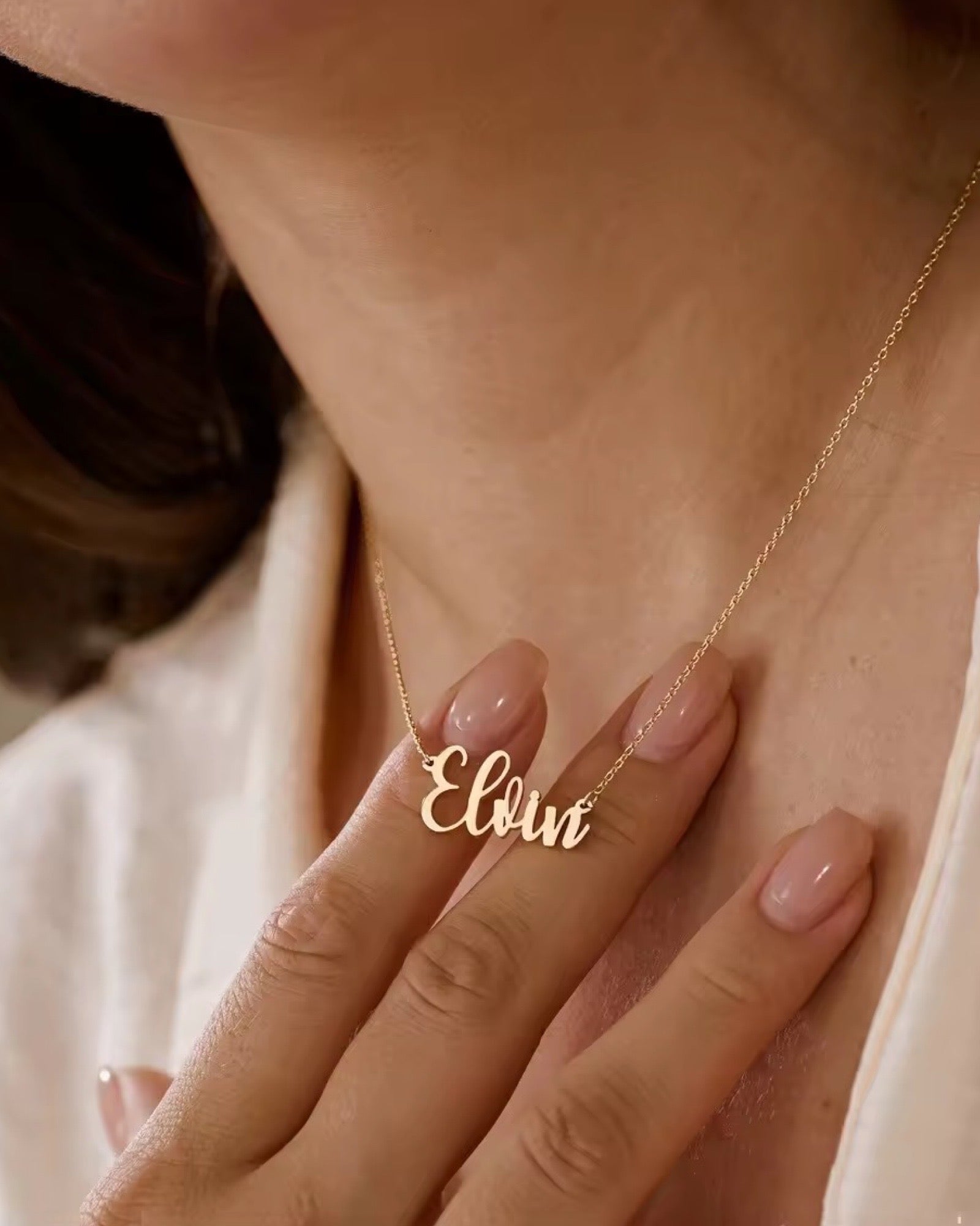 Custom Name plate necklace