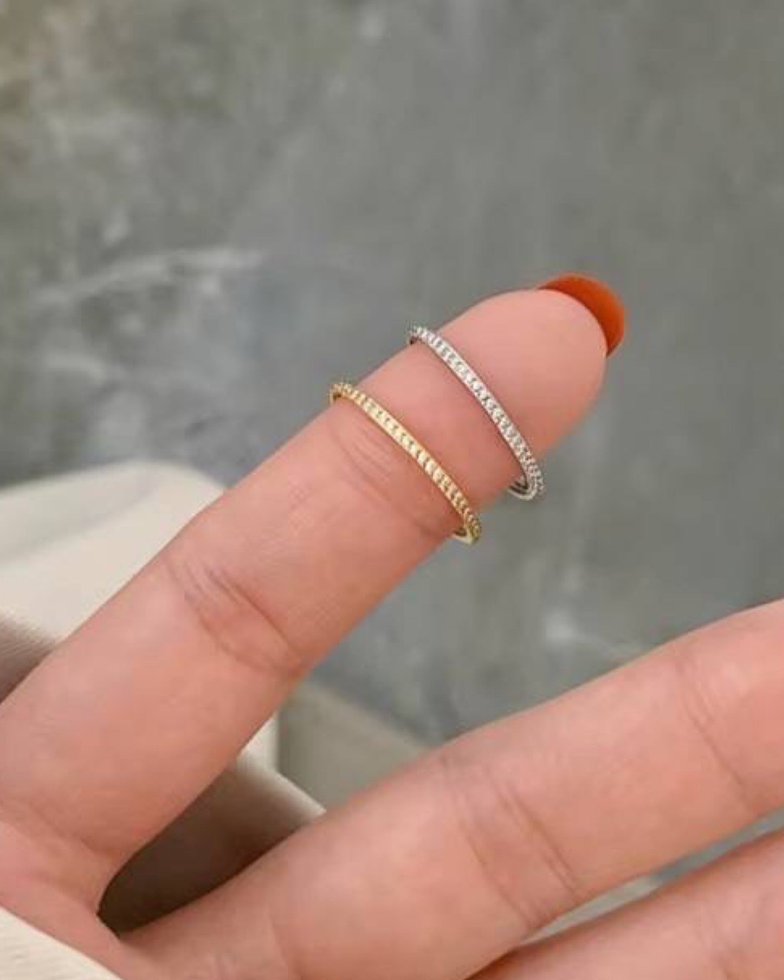 Pave thin Ring