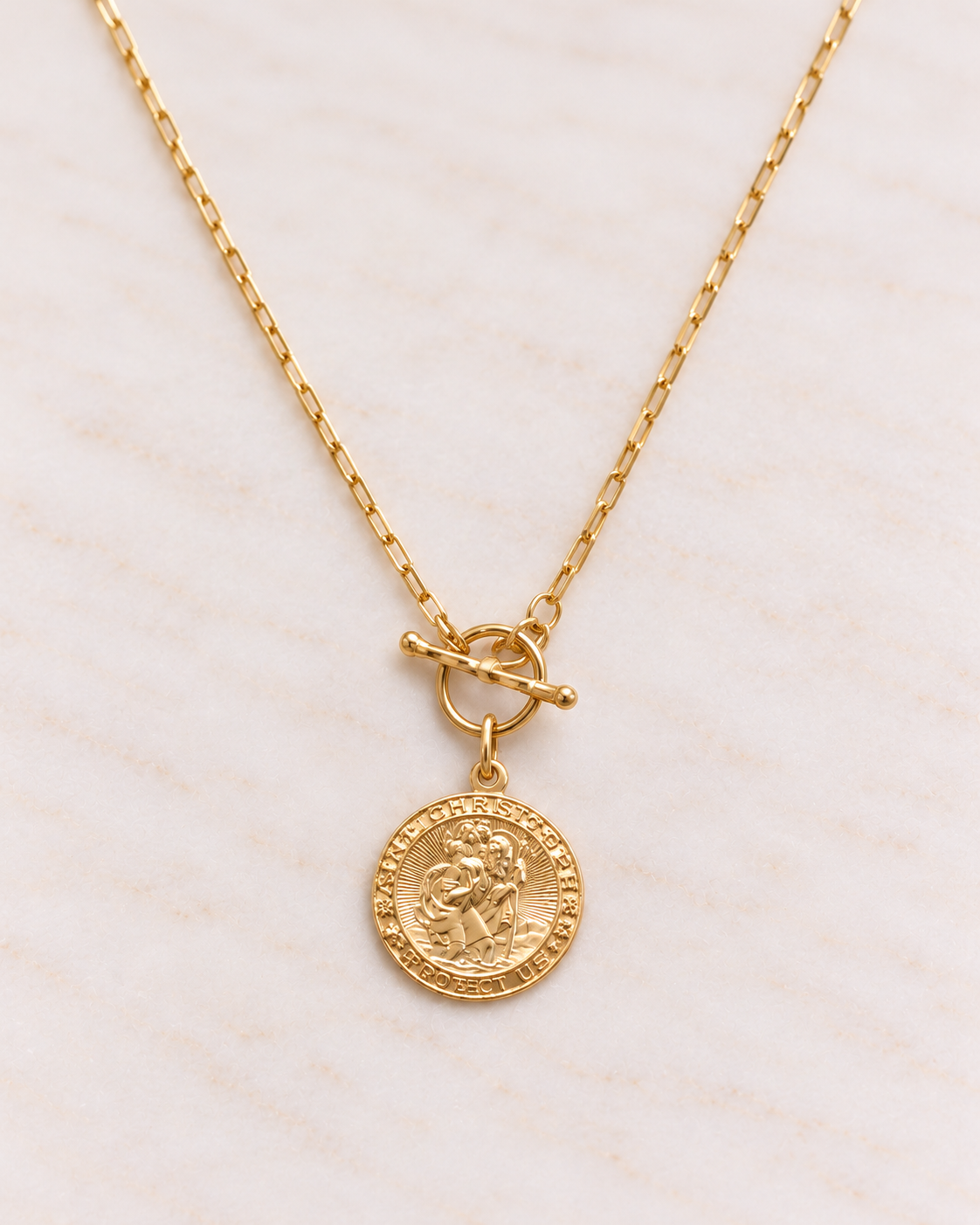 St Christopher Lock Necklace