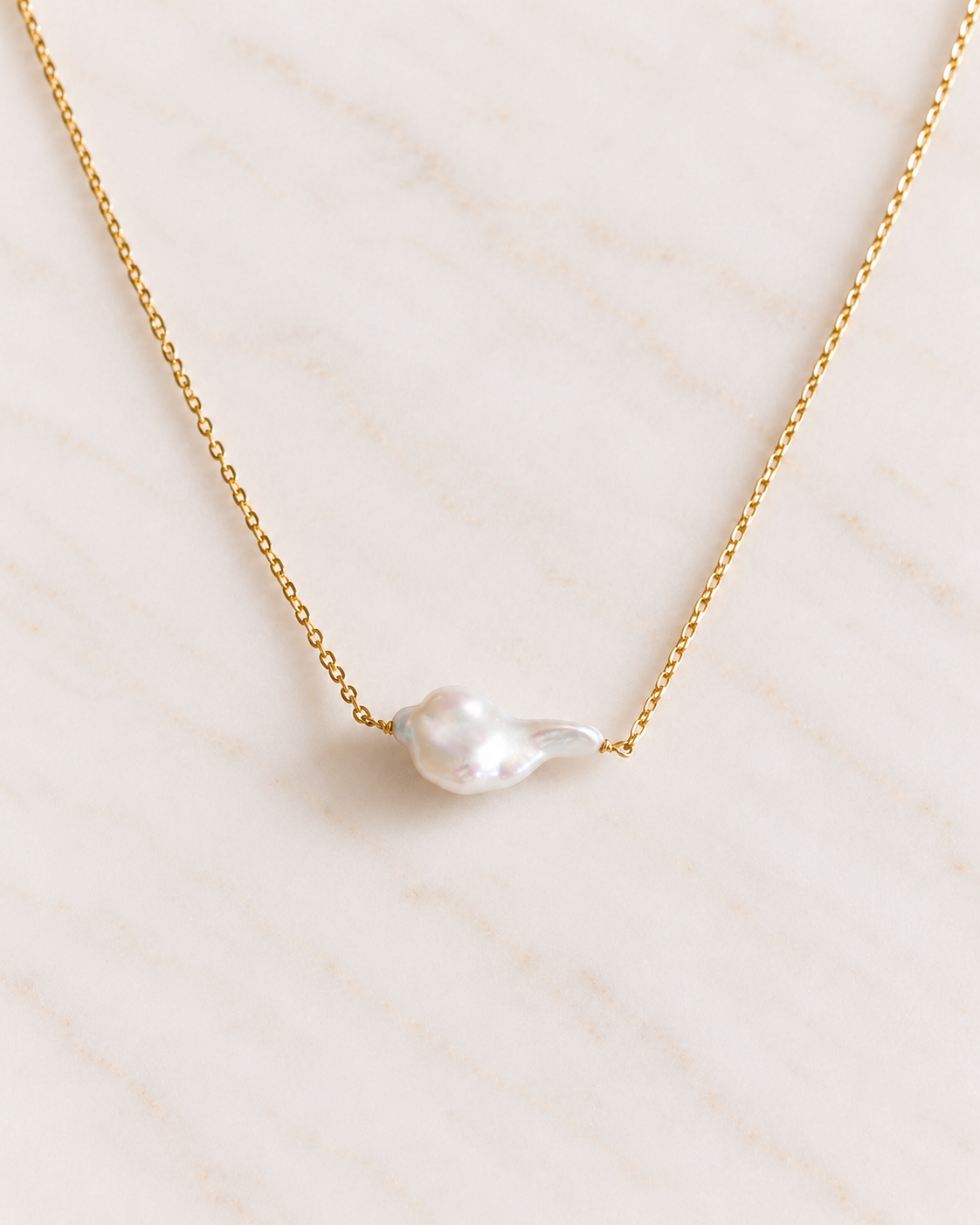 Luna keshi pearl necklace