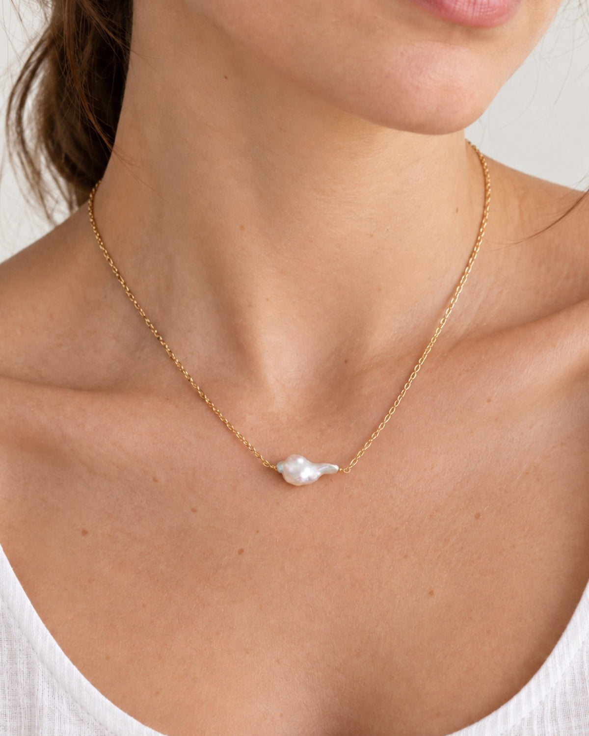 Luna keshi pearl necklace