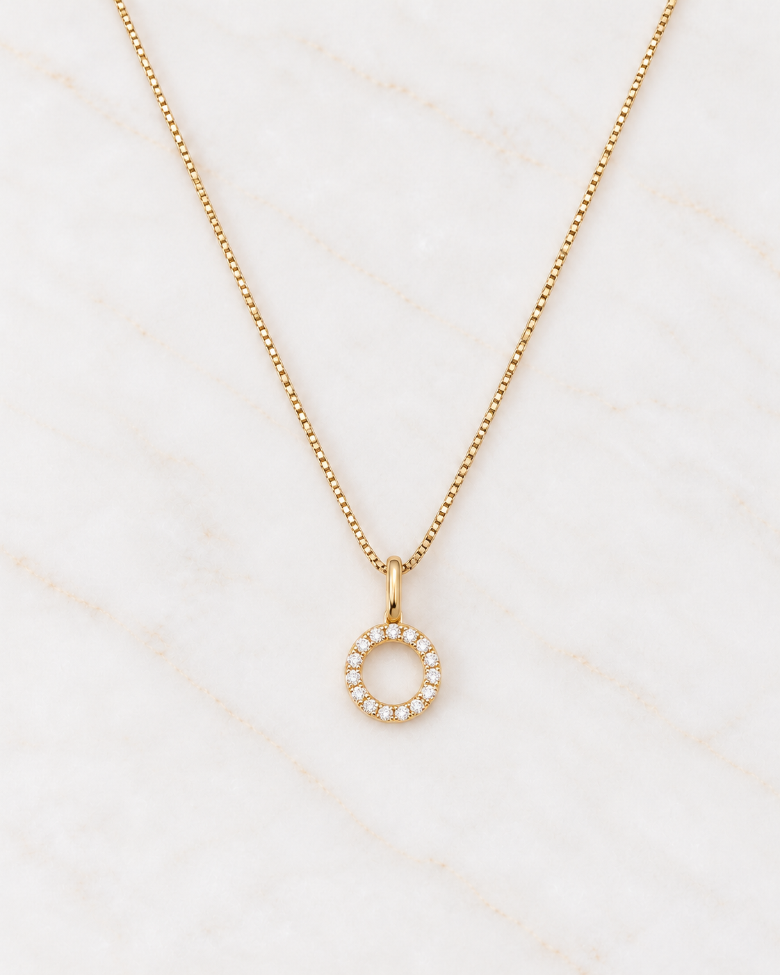 A-Z Pave Initial necklaces