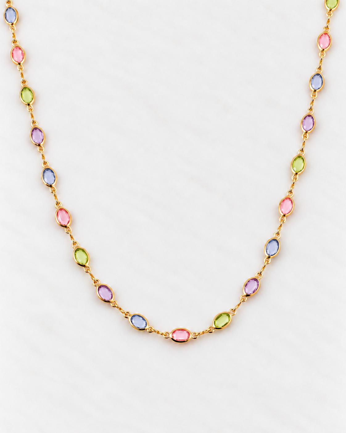 Margaret colourful Gold Necklace