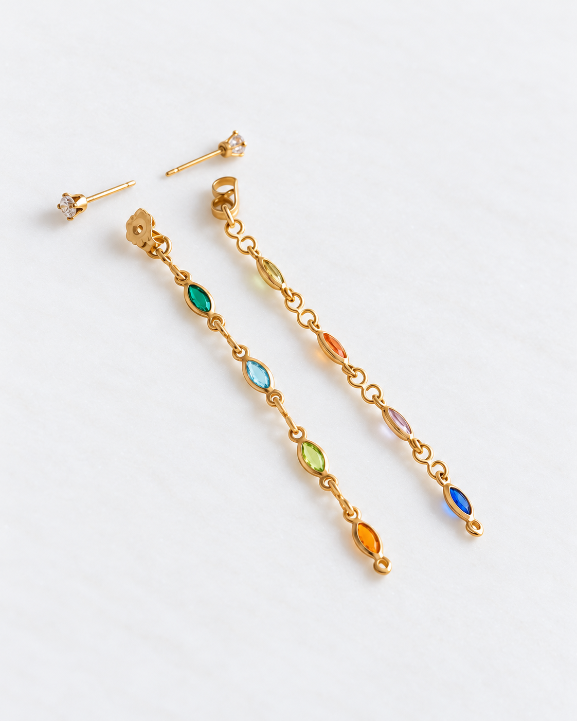 Gisela Back Post Stud Earrings