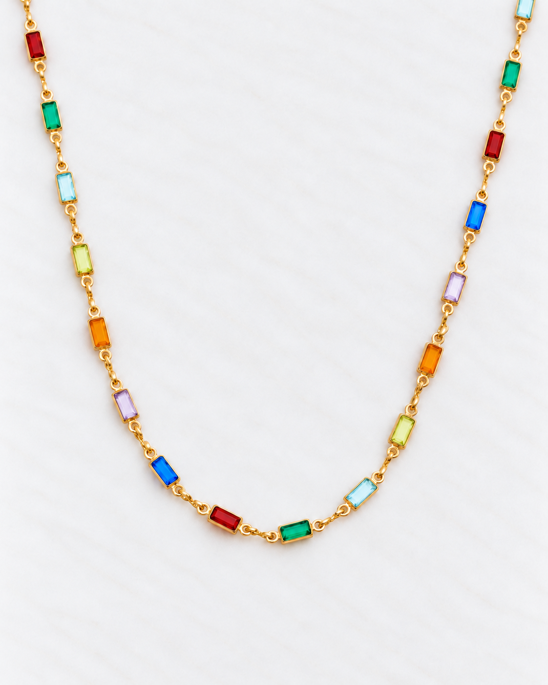 Dione Colourful Gold Necklace