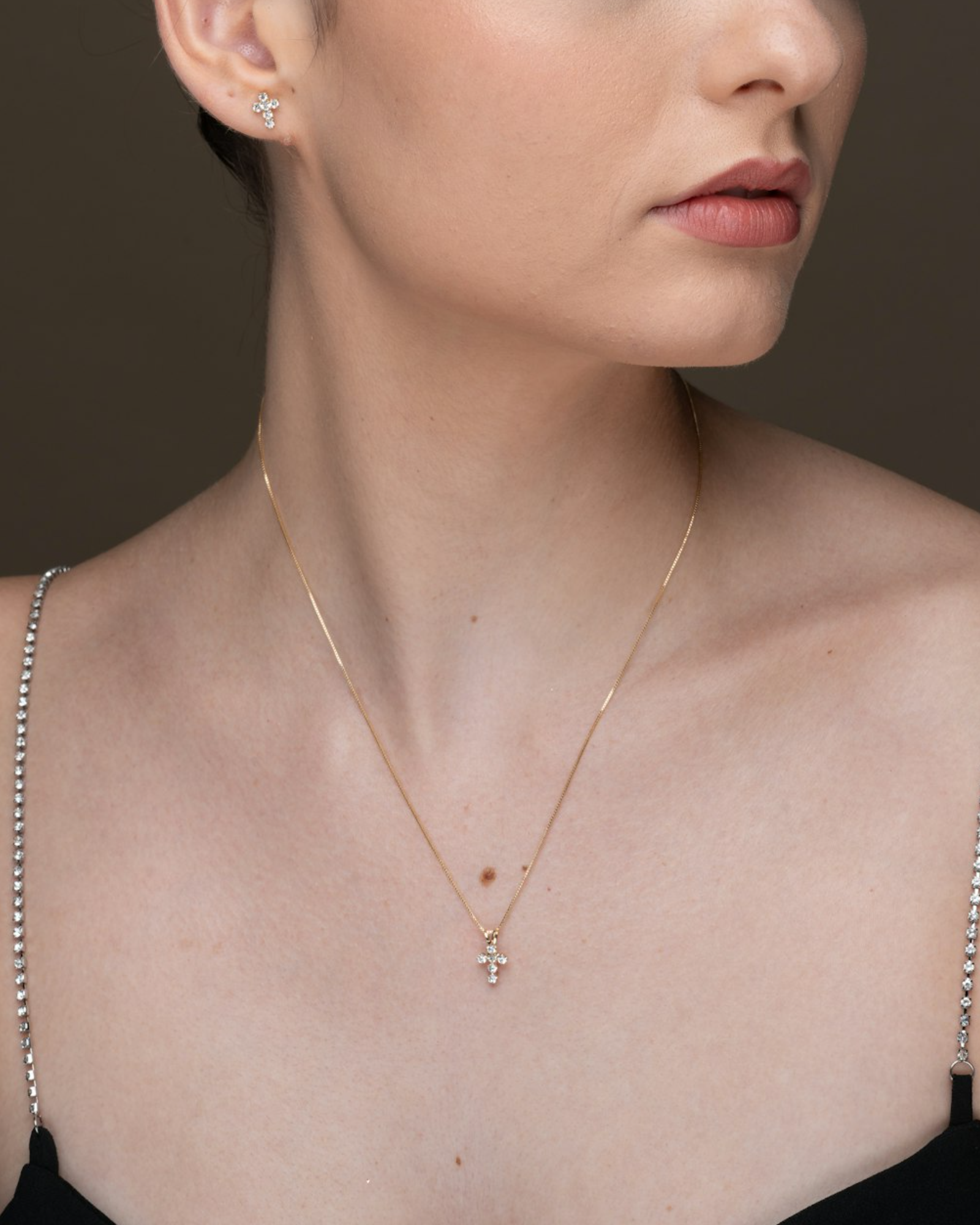 Cross Crystal Necklace